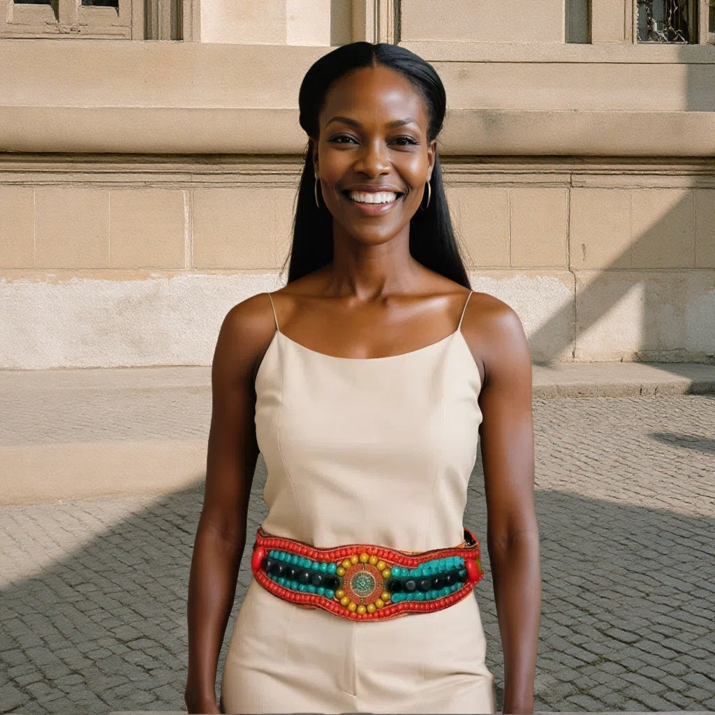 Handcrafted African Beaded Belt