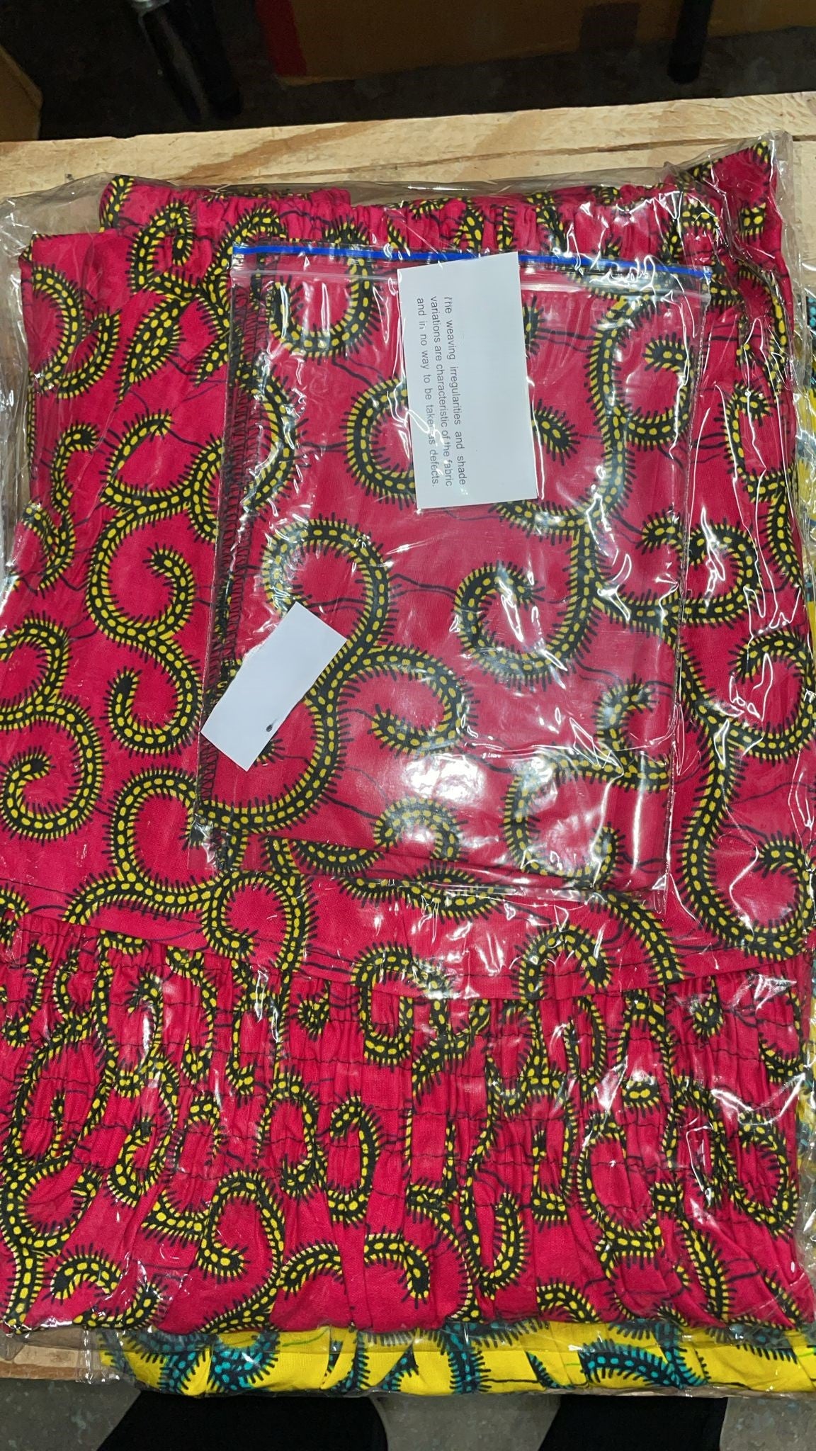 African Print Layered Ruffled Dress