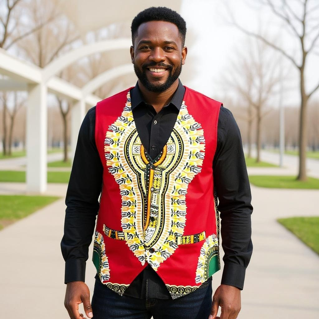 Traditional African Dashiki Vest (Unisex)
