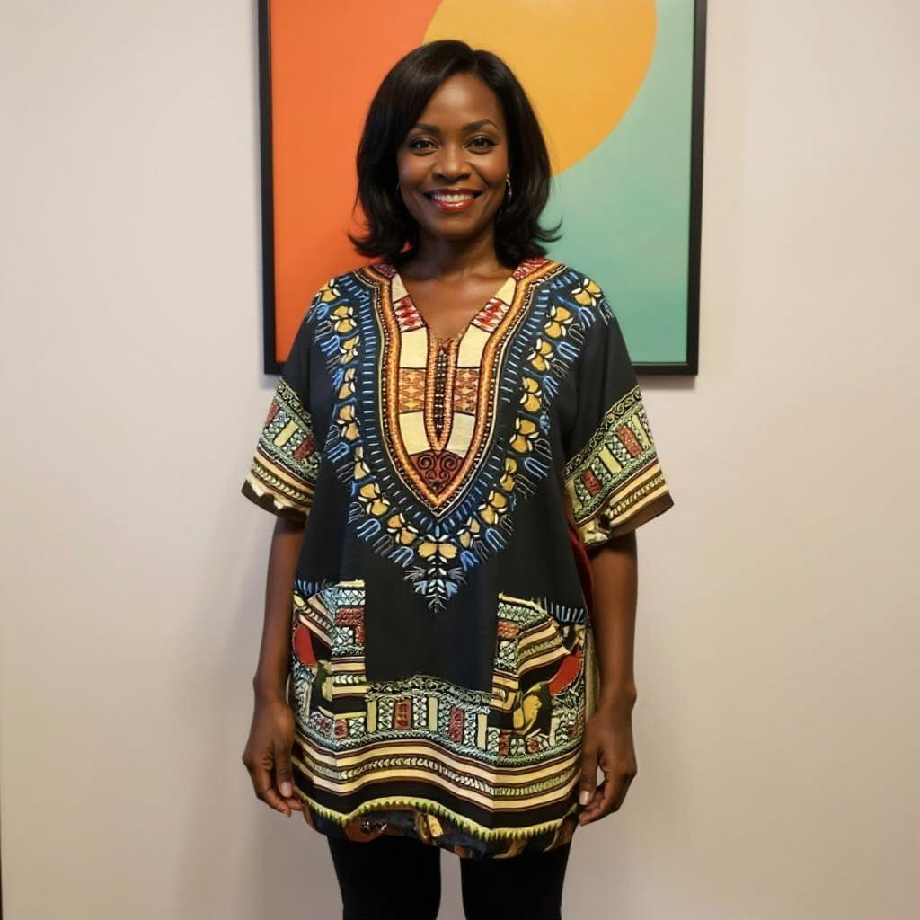 Women's African Dashiki Print Tunic