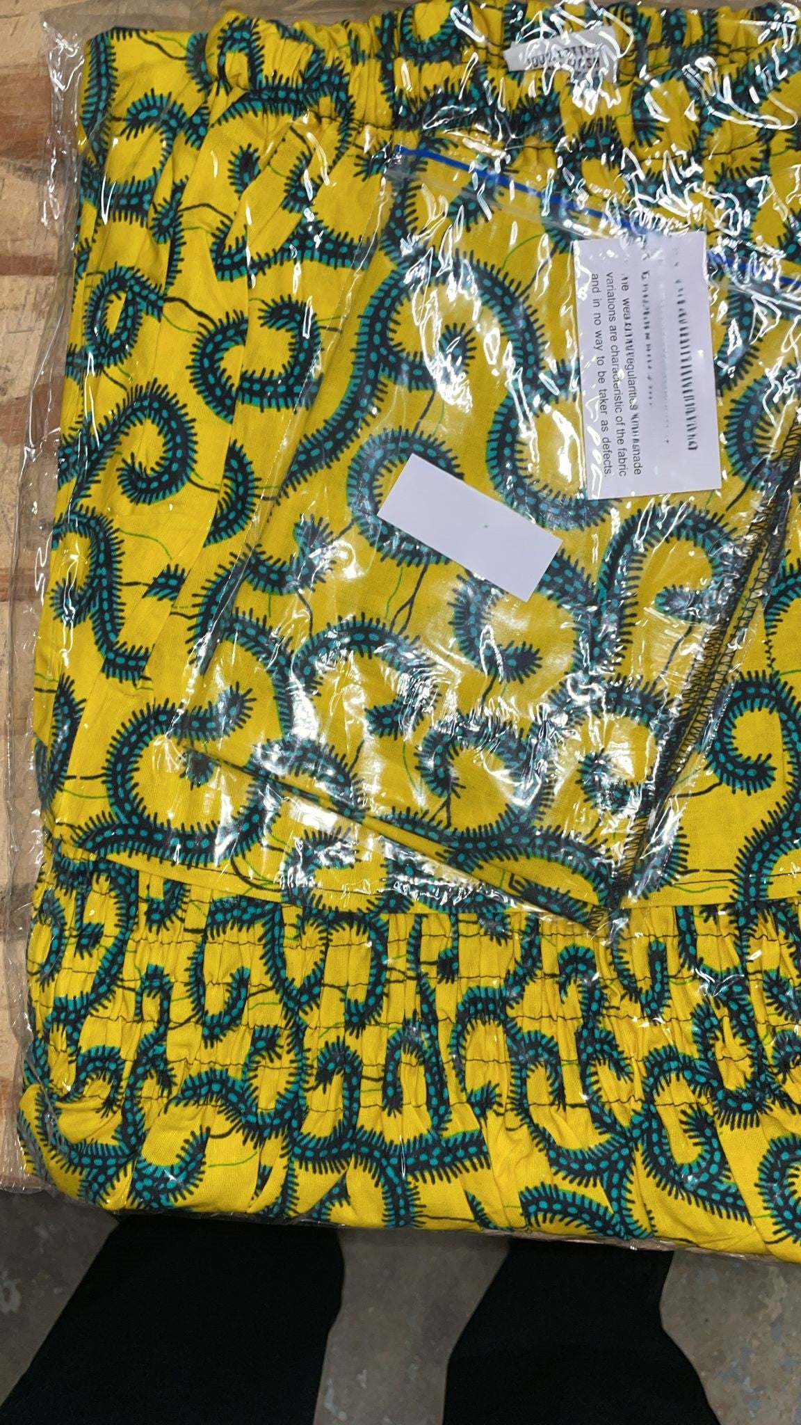 African Print Layered Ruffled Dress