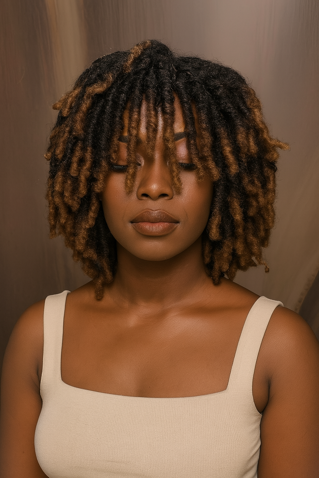 Dreadlock Twisted Afro Wig (T1B/27)
