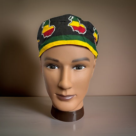 Africa Map Print Kufi Hat - Premium African Accessories from MAGOS - Just $9! Shop this and more African Accessories now