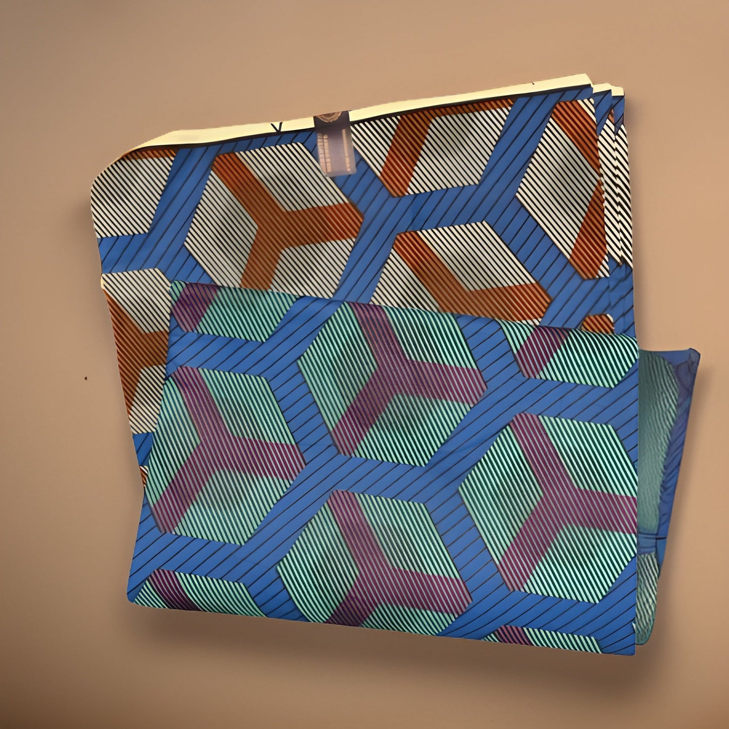 African Blue/Magenta Print Ankara Fabric 6yrds - Premium African Fabric from MAGOS - Just $30! Shop this and more African Fabric now