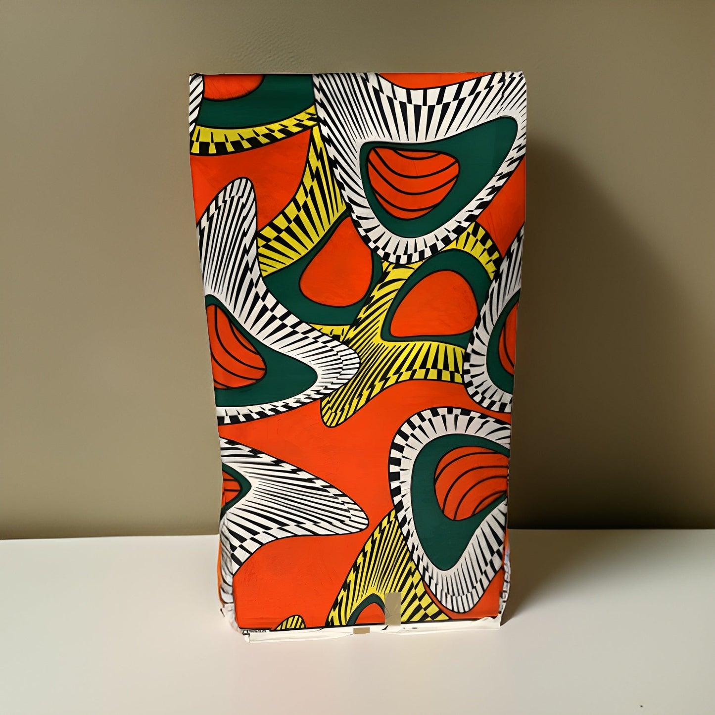 African Orange/Yellow/White/Green Print Ankara Fabric 6yrds - Premium African Fabric from MAGOS - Just $30! Shop this and more African Fabric now