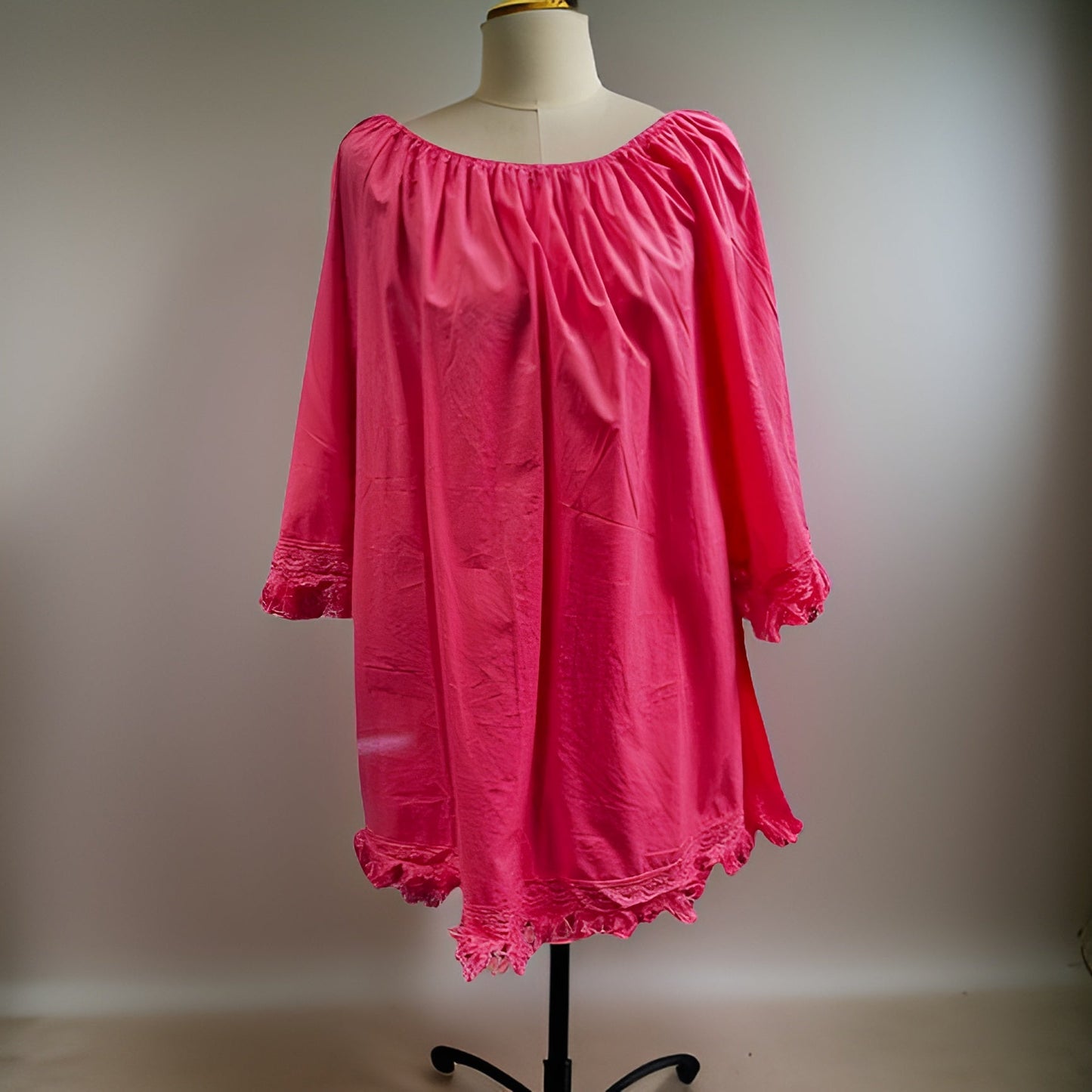 Border Off Shoulder Plus Size Top (Coral) - Premium Other Fashions from MAGOS - Just $8! Shop this and more Other Fashions now