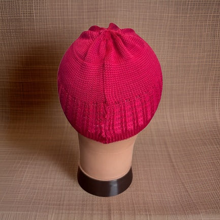 Elastic Knitted Solid Burgundy Kufi - Premium African Accessories from MAGOS - Just $10! Shop this and more African Accessories now