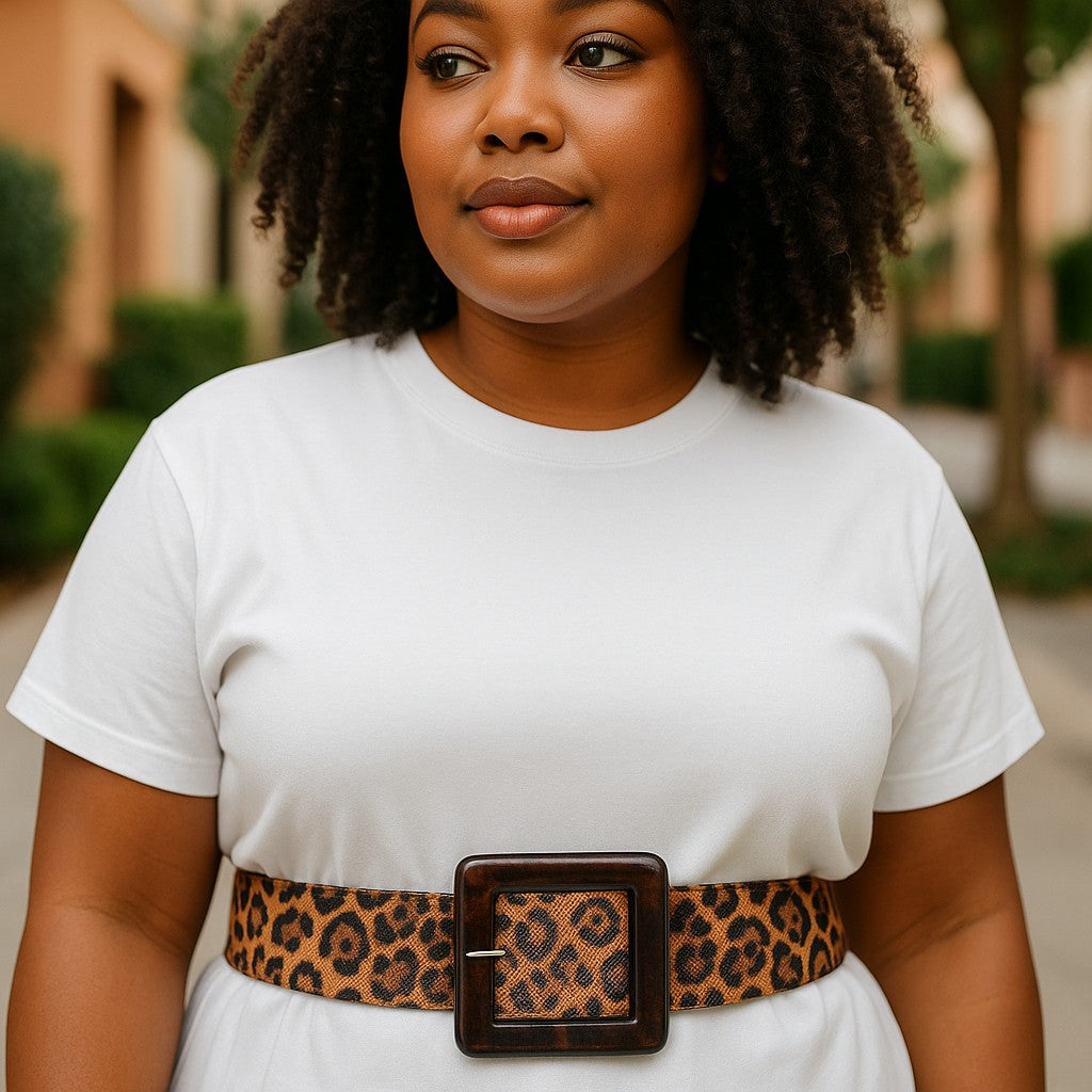 Plus Size Large Square Buckle Fashion Belt