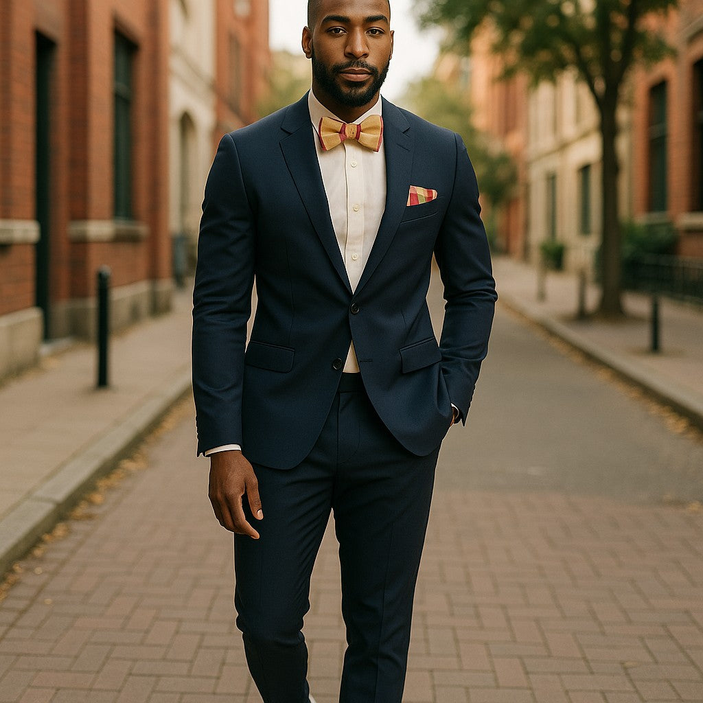 Men's African Bowtie Set