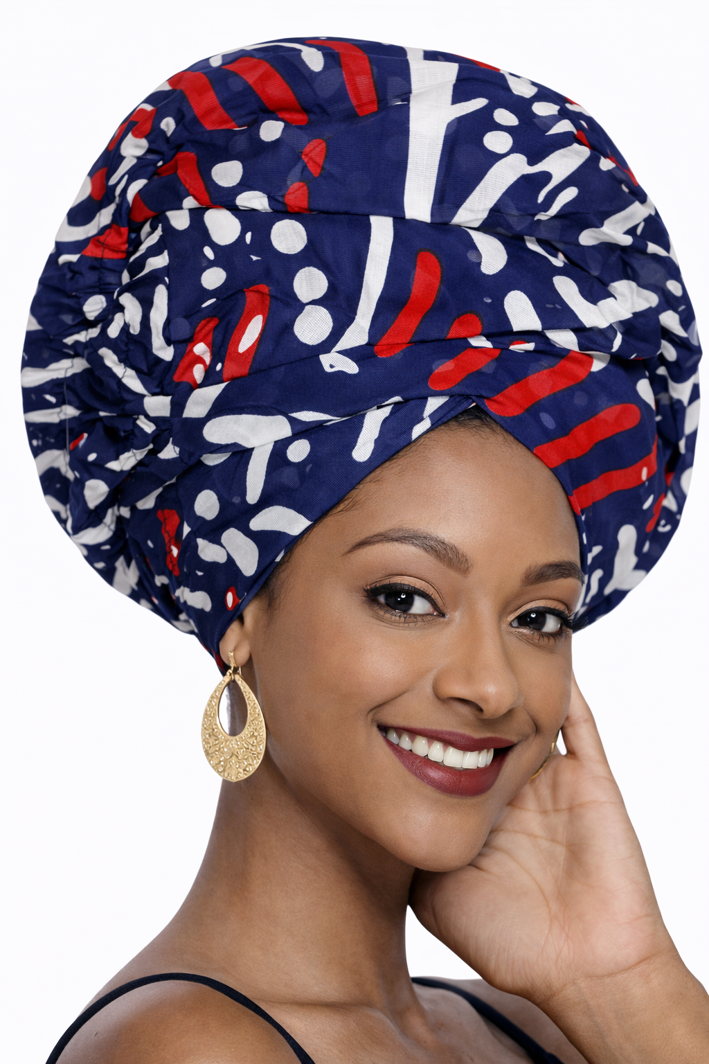 African Print Hair Bonnets