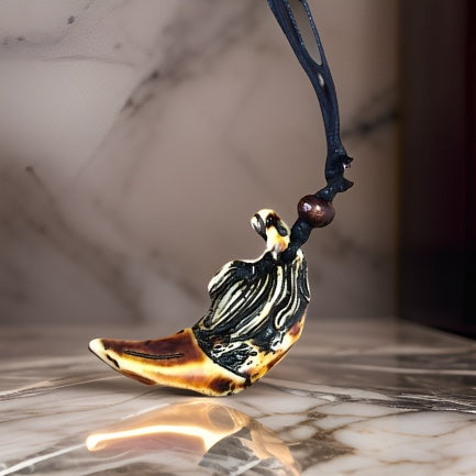 Men's Carving Brown Animal Tooth Pendant Necklace - Premium Jewelry from MAGOS - Just $14.99! Shop this and more Jewelry now