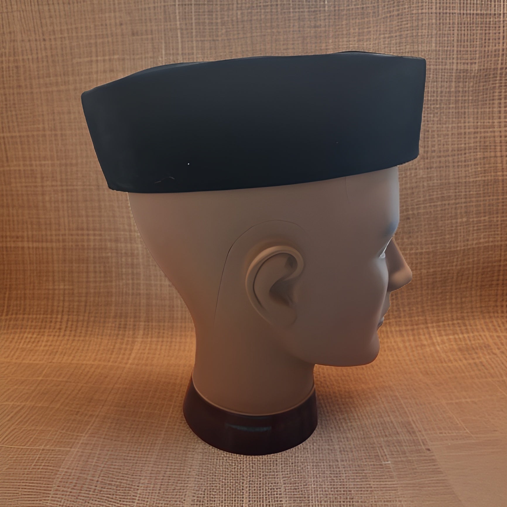 Men's Black Velvet Boat Kufi Hat - Premium African Accessories from MAGOS - Just $16.99! Shop this and more African Accessories now