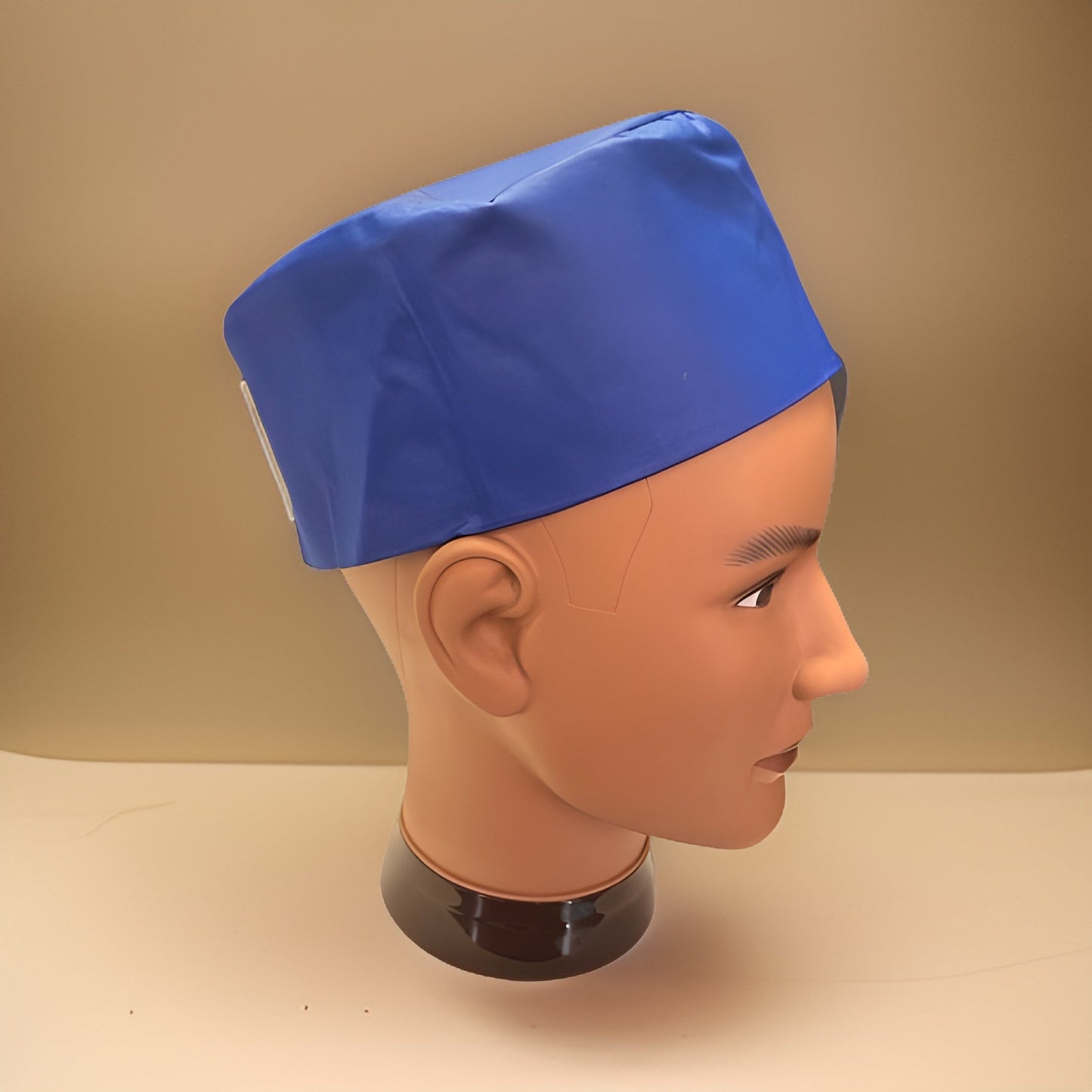 Men's Solid Color Royal Blue Kufi Hat - Premium African Accessories from MAGOS - Just $16! Shop this and more African Accessories now
