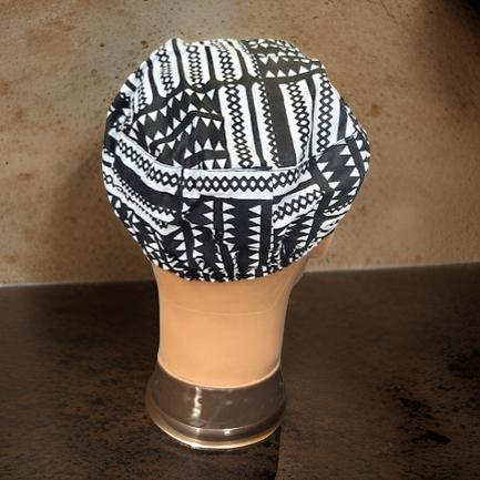 Men's Black/White Kufi Hat - MAGOS