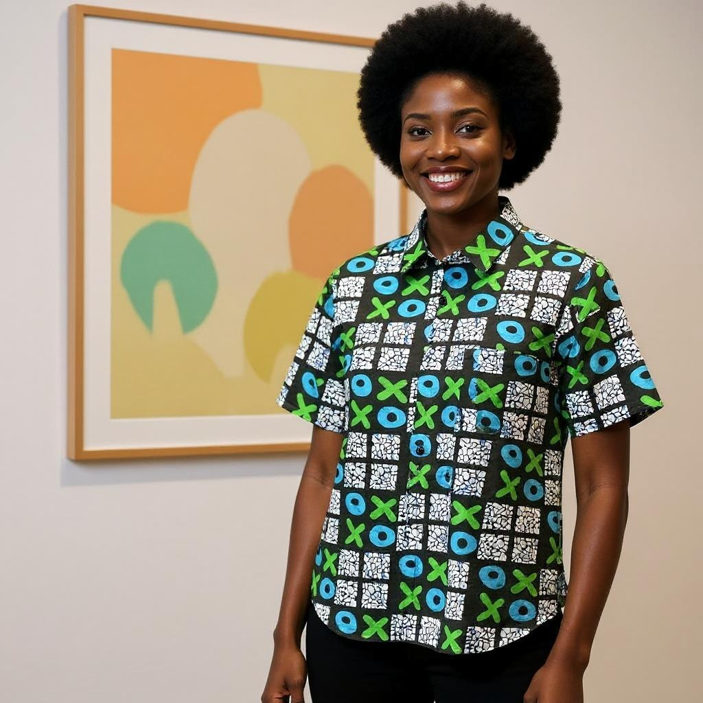 Men's X & O African Print Shirt