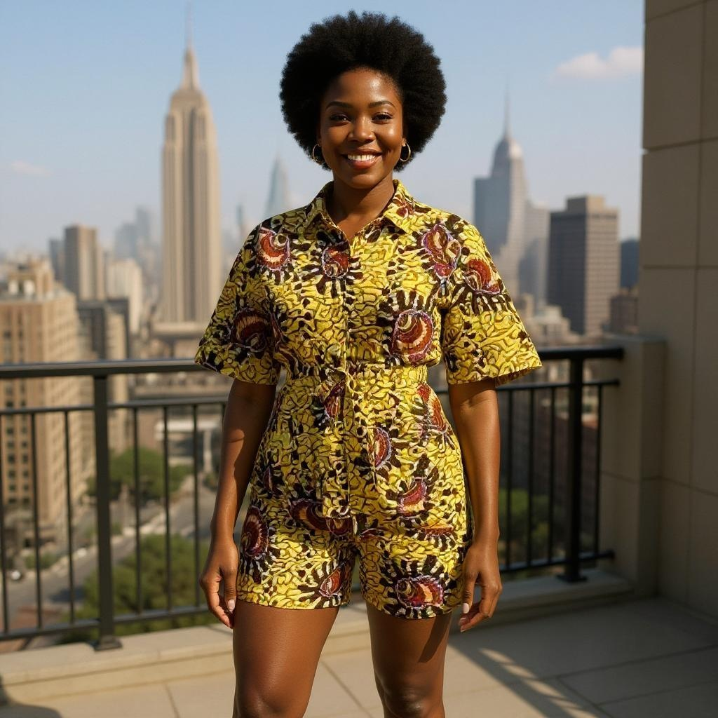 African Print Rompers