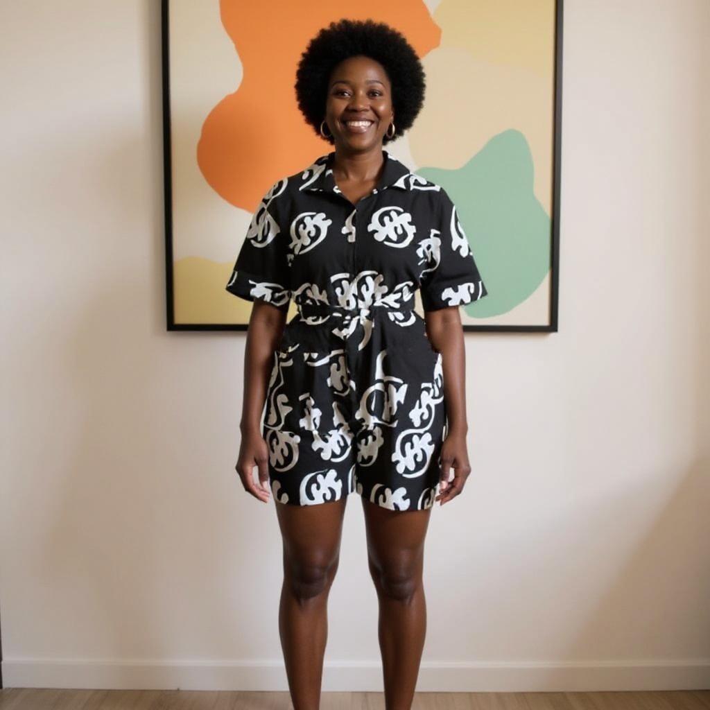 African Print Rompers