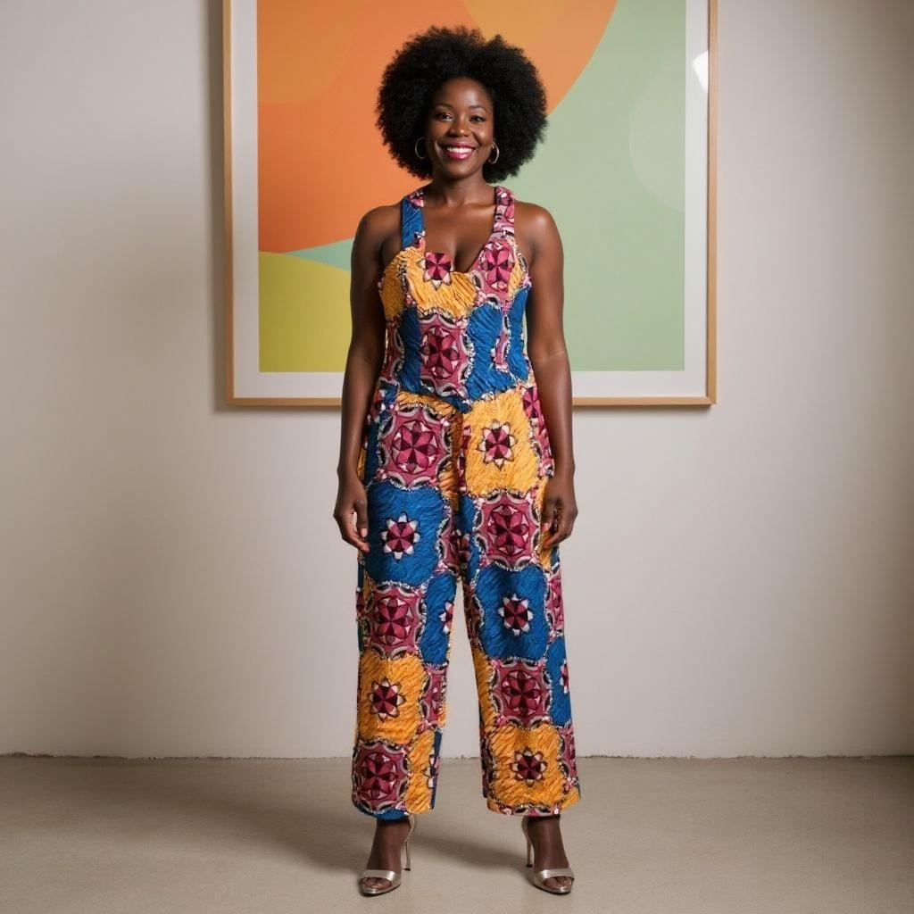 Made in Africa Ankara African Print Jumpsuit