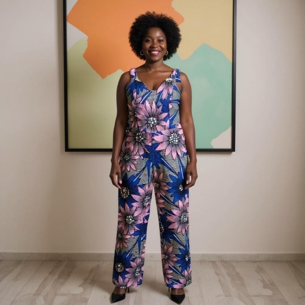 Made in Africa Ankara African Print Jumpsuit