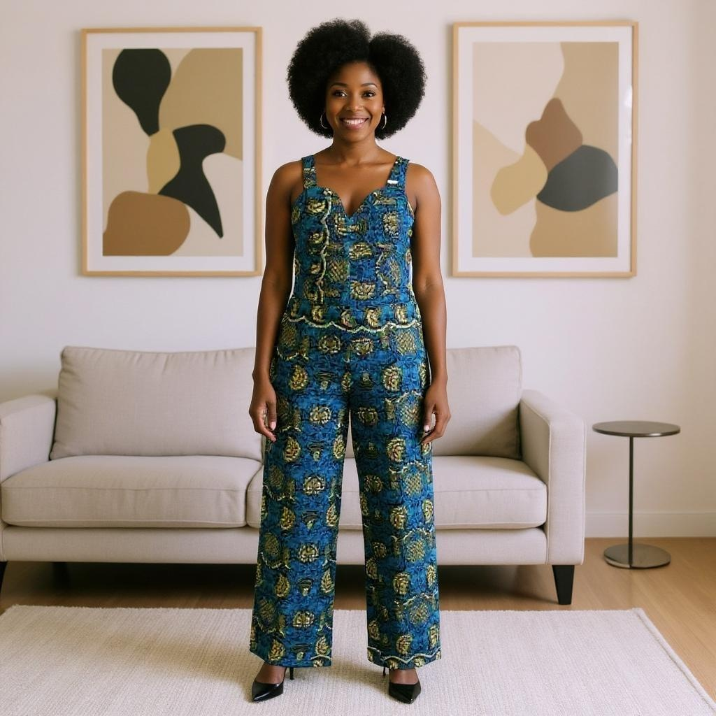 Made in Africa Ankara African Print Jumpsuit