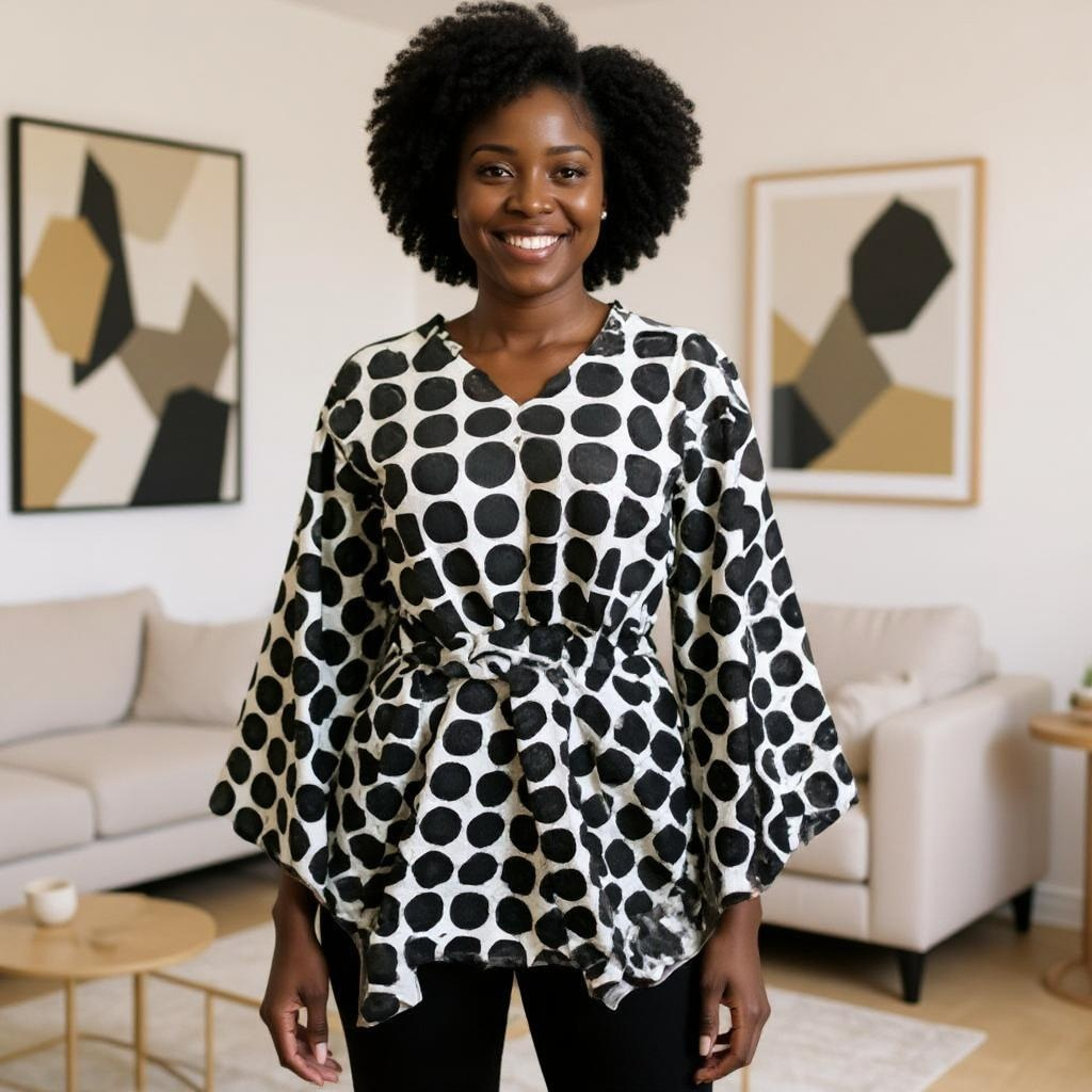 Women Polka Dot Print Top/Dress