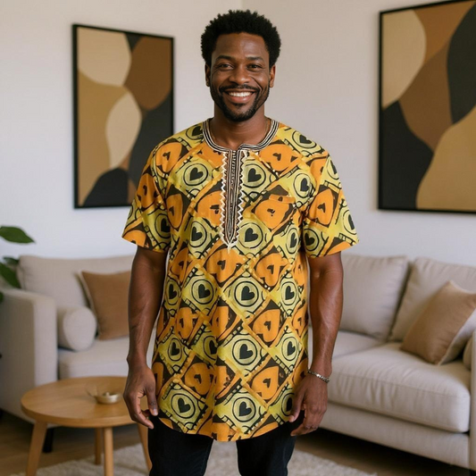 Ghanaian African Dashiki Tops (Unisex)