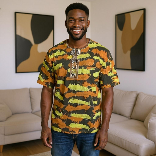 Ghanaian African Dashiki Tops (Unisex)