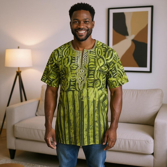 Ghanaian African Dashiki Tops (Unisex)