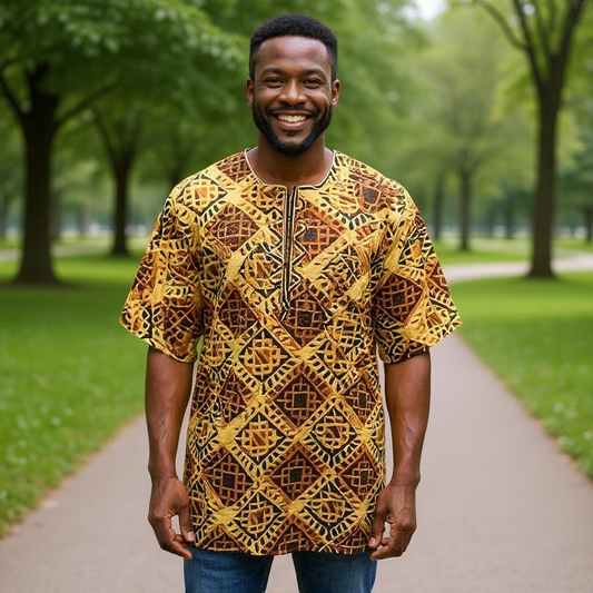 Ghanaian African Dashiki Tops (Unisex)