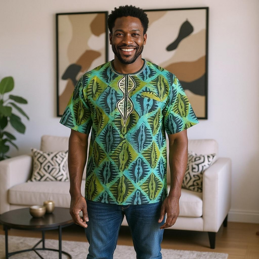 Ghanaian African Dashiki Tops (Unisex)