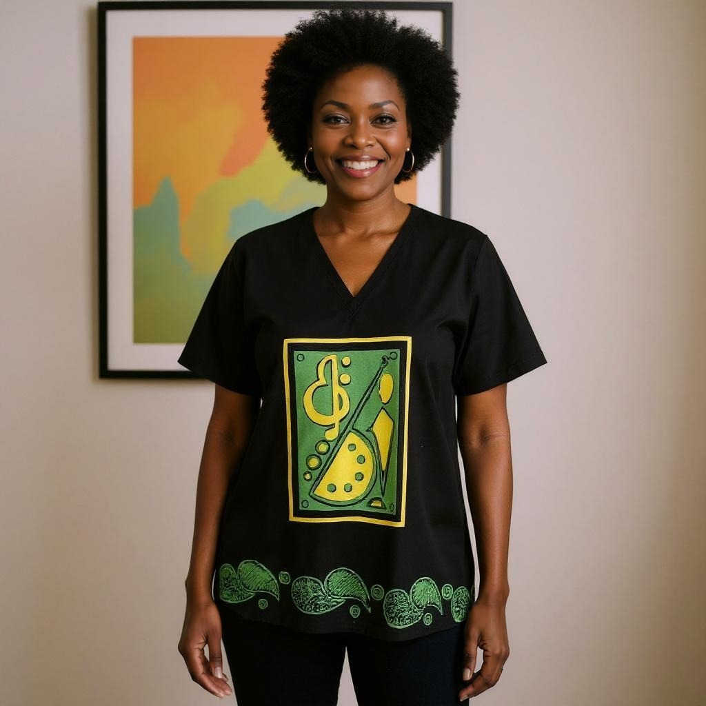 Traditional Print Unisex Dashiki Shirts (Medium Size)