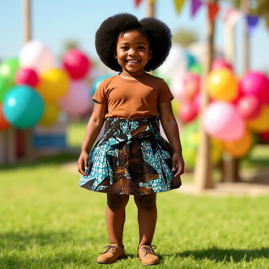 Ankara Print Skirt for Toddler Girls