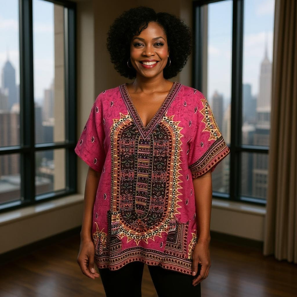 Women's Dashiki Print Tunic