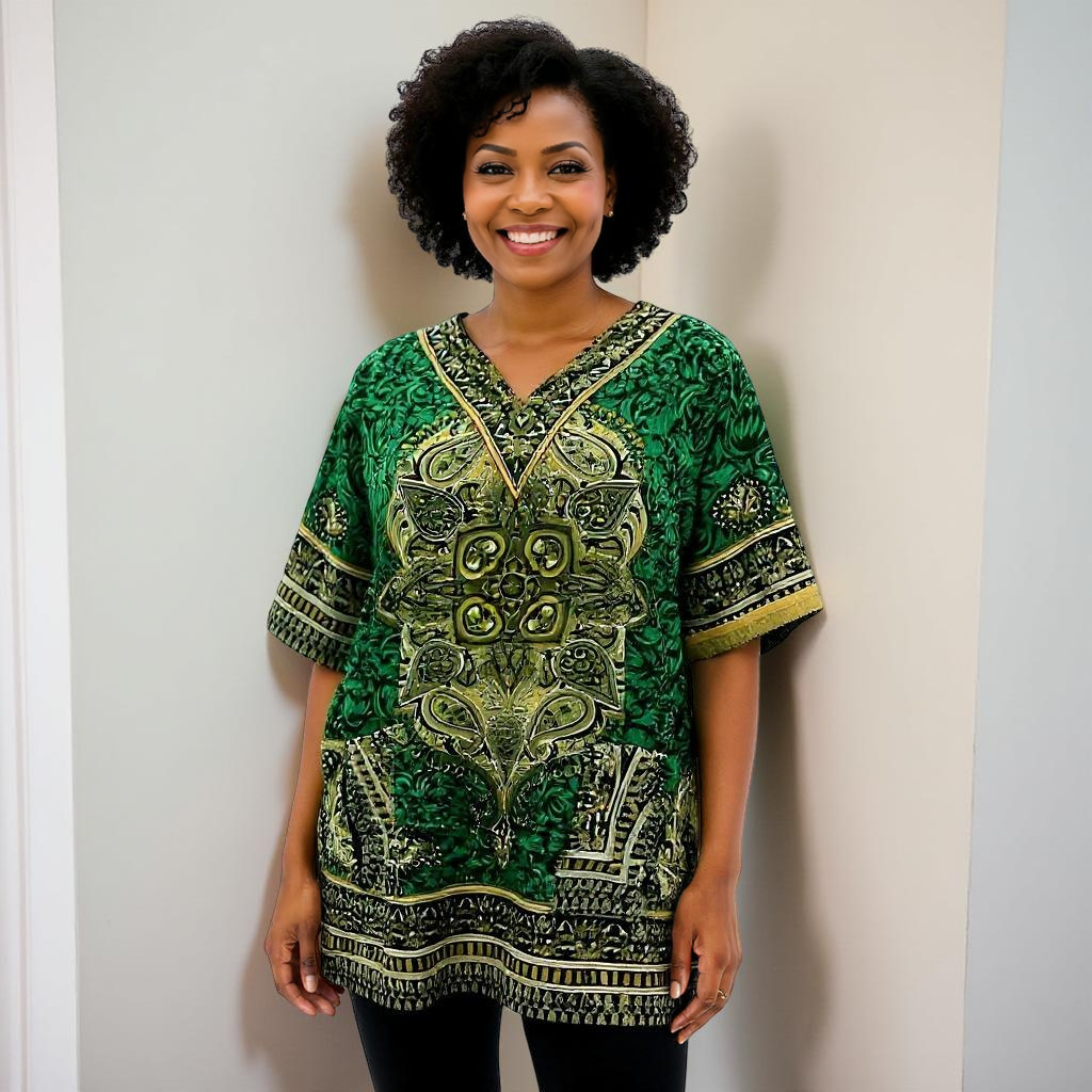 Women's Dashiki Print Tunic