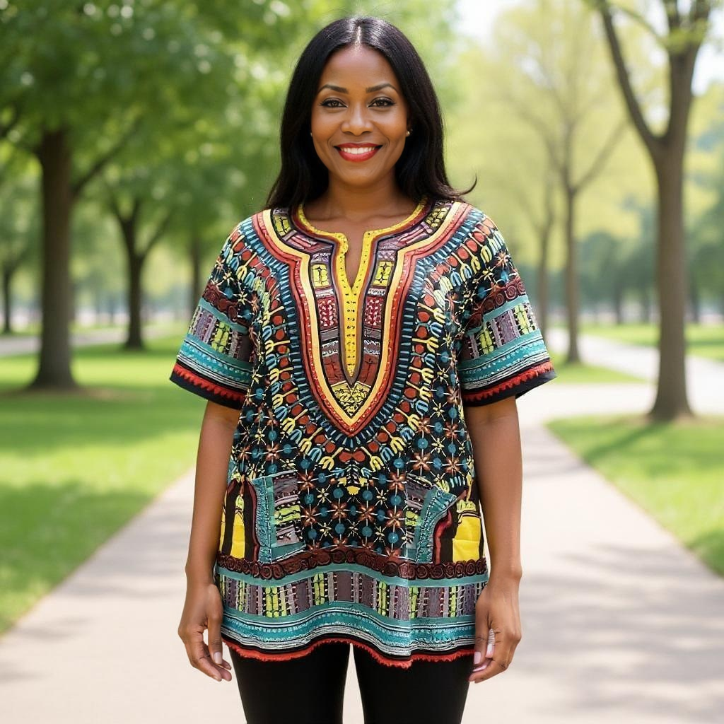 Women's African Dashiki Print Tunic