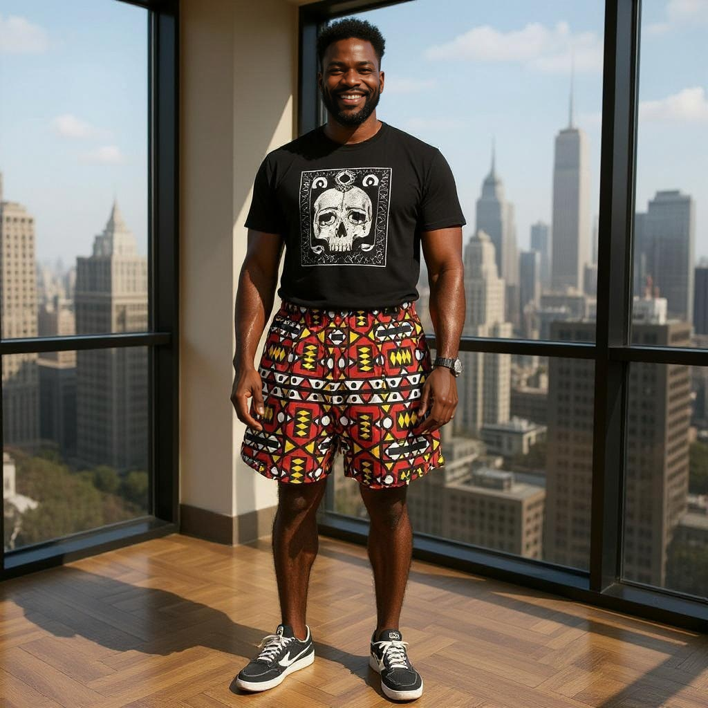 Men's African Print Shorts