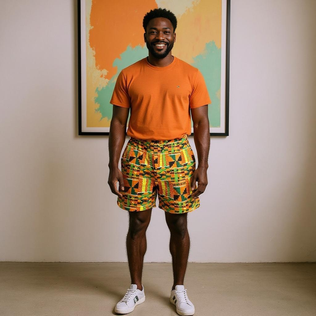 Men's African Print Shorts