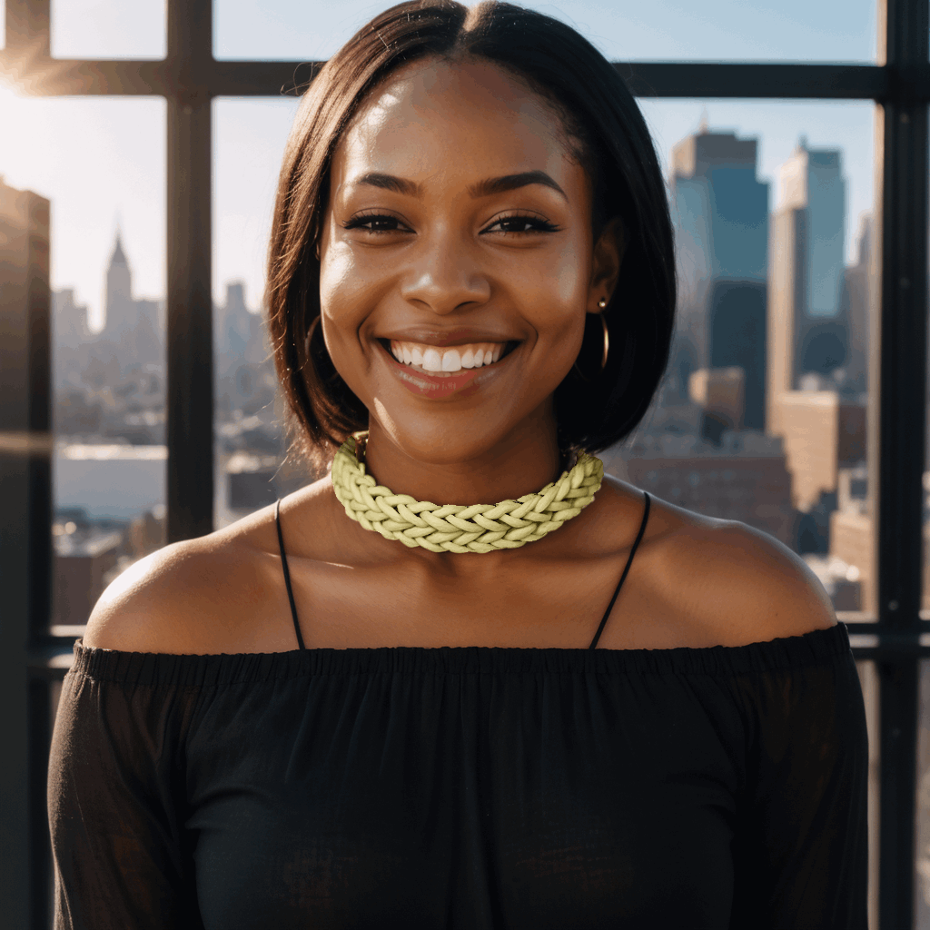 African Cowrie Shell Choker Necklace