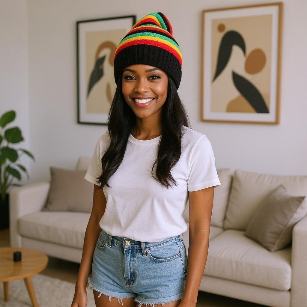 Jamaica Reggae Rasta Hip Pop Marley Winter Slouch Beanie Knit Hat