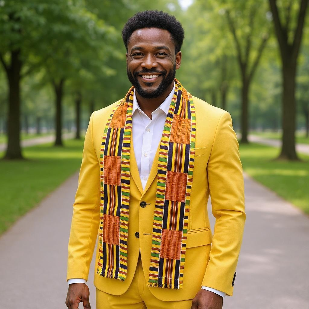 Men's African Print Stoles