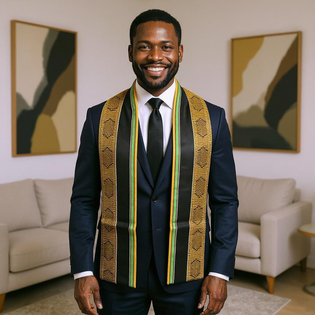 Men's African Print Stoles