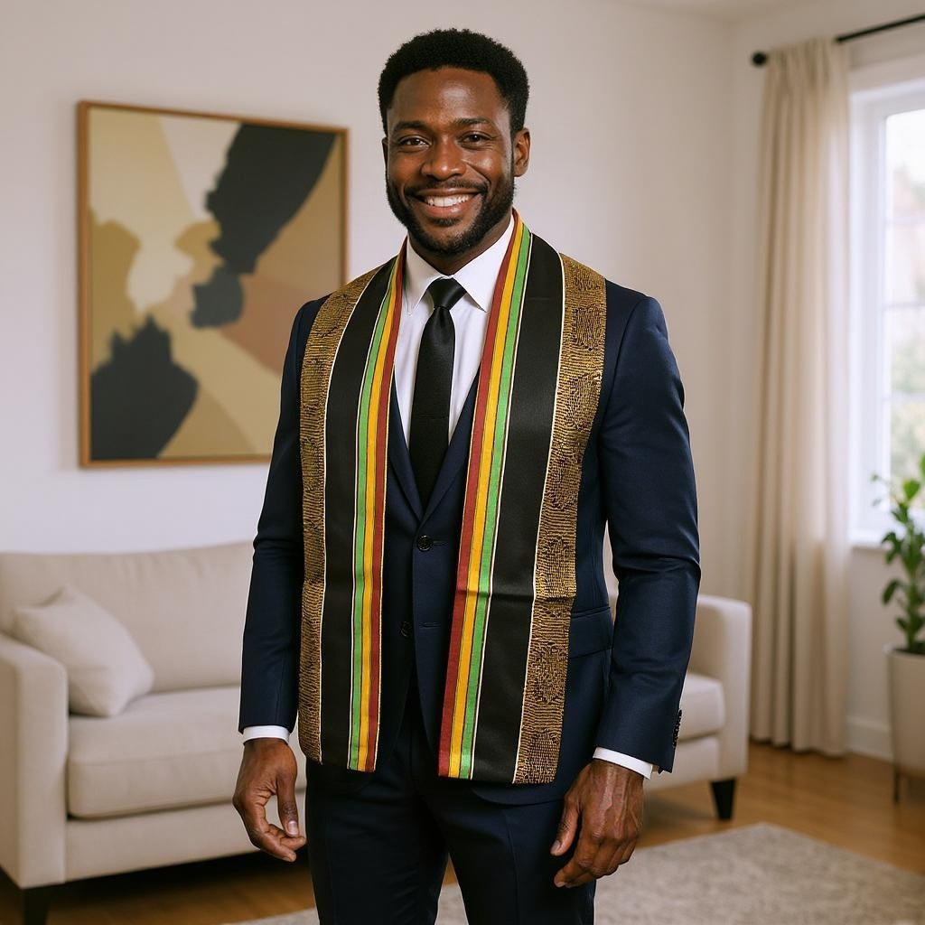Men's African Print Stoles