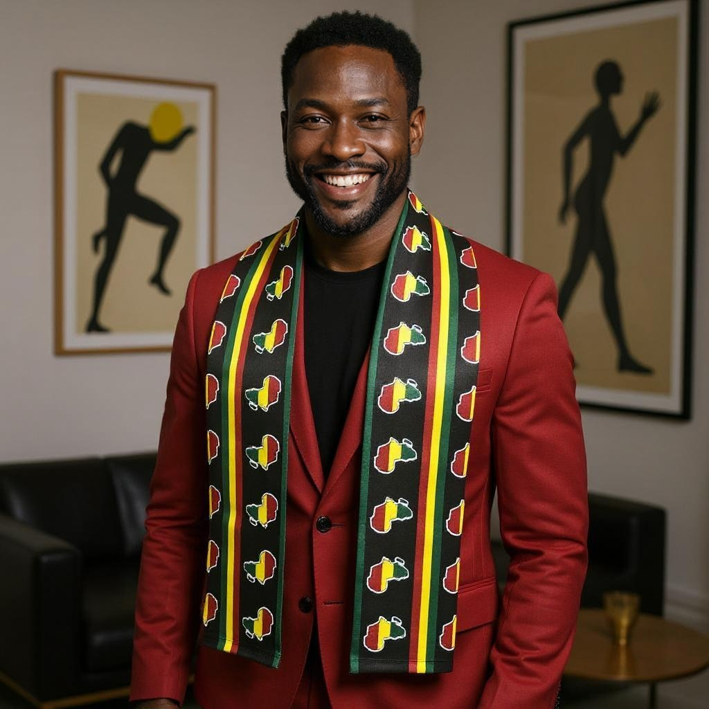 Men's African Print Stoles