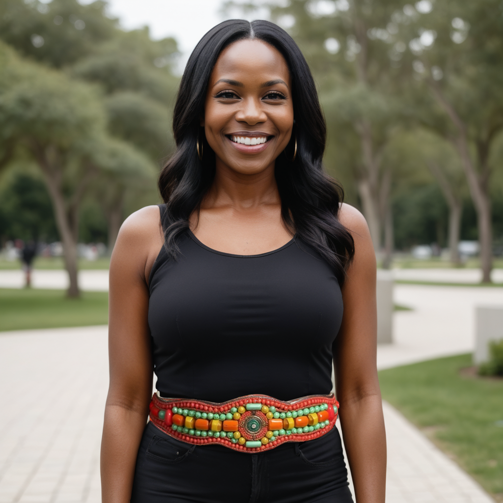 Handcrafted African Beaded Belt