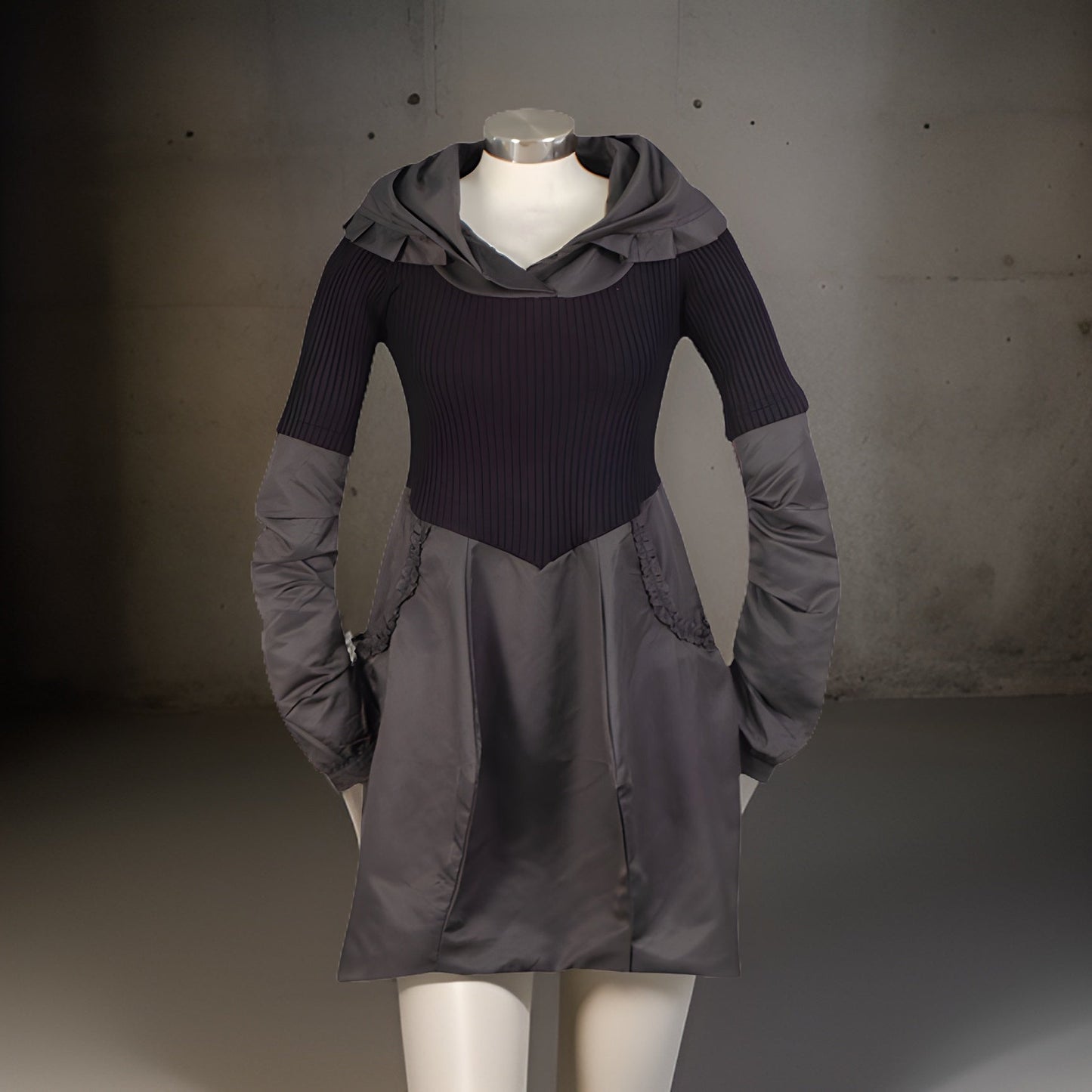 Women's Mixed Media Portrait Collar Dress/Size Small - Premium Other Fashions from MAGOS - Just $10! Shop this and more Other Fashions now