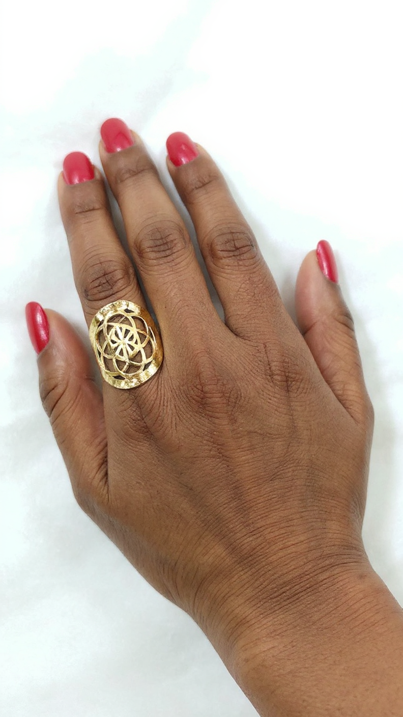 Gold Intricately Designed Ring
