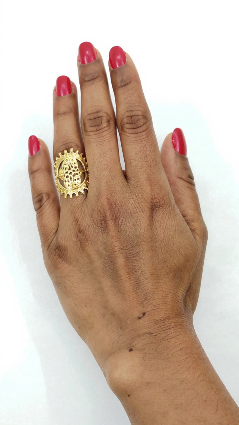 Gold Ornate Designed Ring