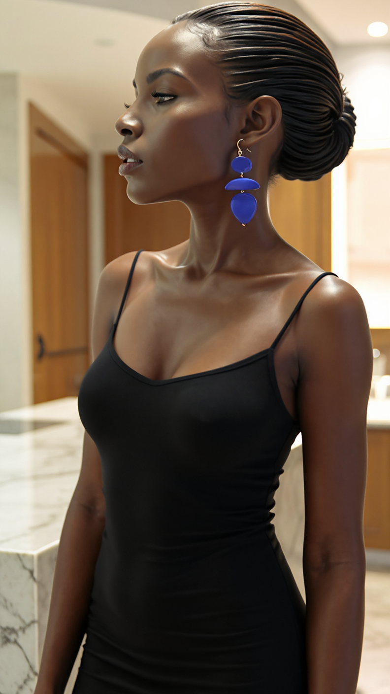 Solid Color Fashion Bone Earrings