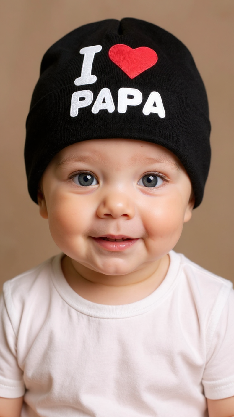 Infant Beanie "I LOVE PAPA/MAMA" Hat