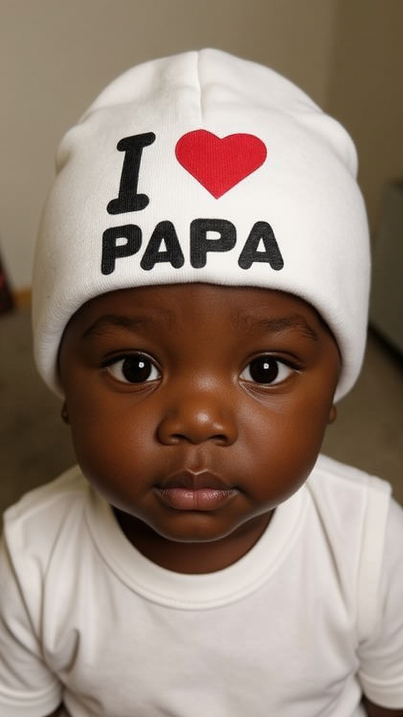 Infant Beanie "I LOVE PAPA/MAMA" Hat